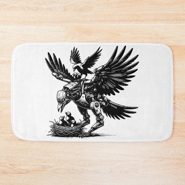 Item preview, Cyberpunk Gothic Raven - Nature vs Tech designed and sold by dreamsagellc.