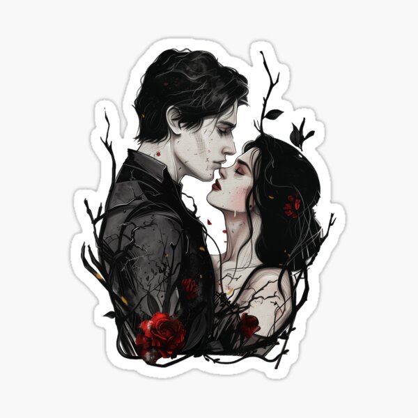Dark Romance Couple Sticker