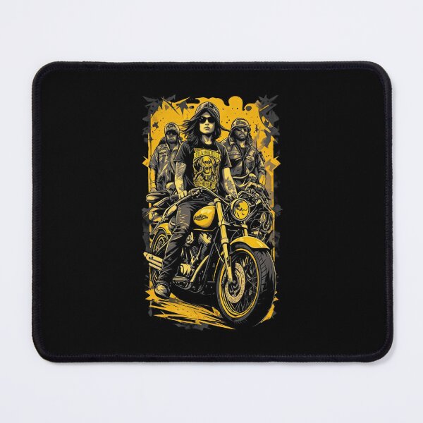 Item preview, Rebellious Female Biker Crew Art designed and sold by mnurkowski.