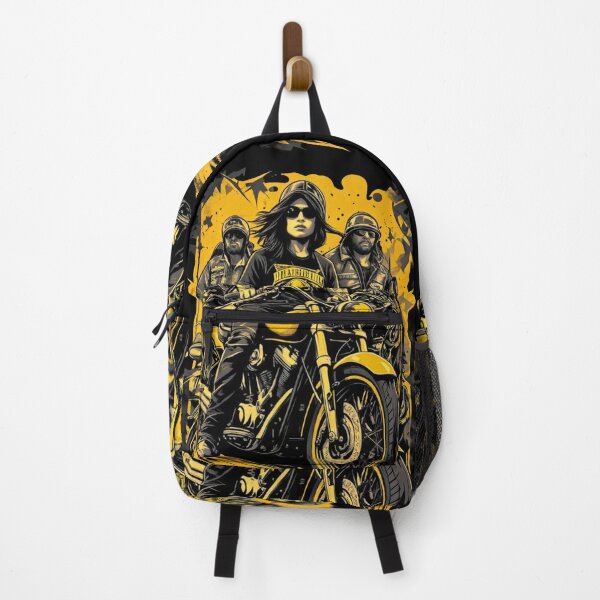 Item preview, Rebellious Female Biker Crew Art designed and sold by mnurkowski.