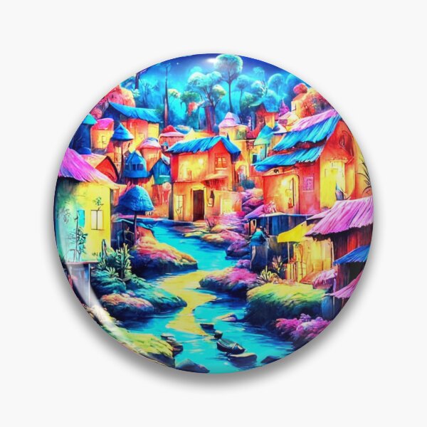 Item preview, Village Under Moonlight designed and sold by Kingcls.