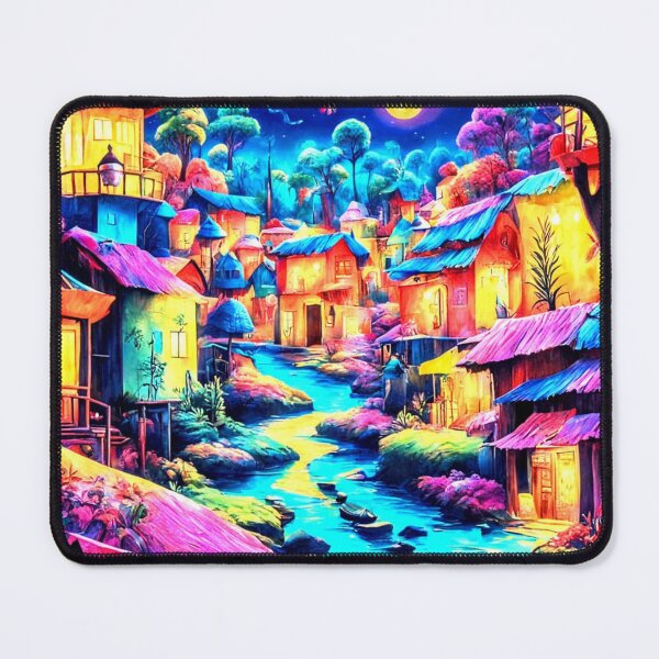Item preview, Village Under Moonlight designed and sold by Kingcls.