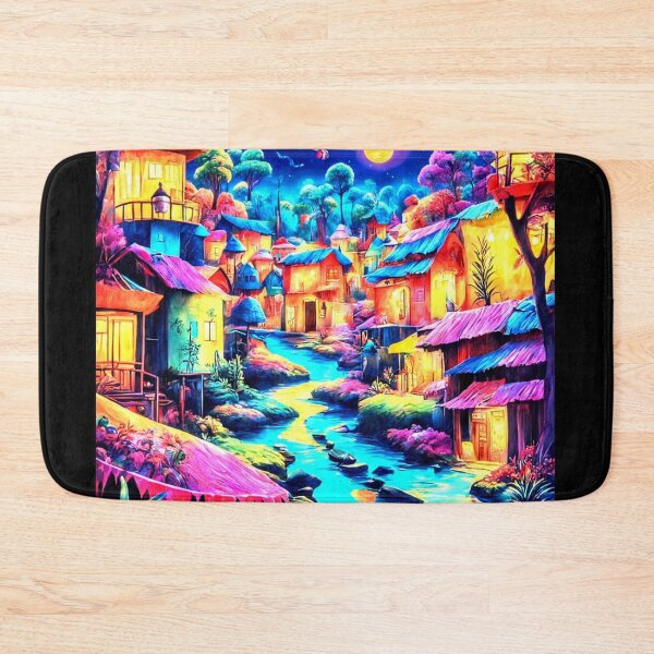 Item preview, Village Under Moonlight designed and sold by Kingcls.