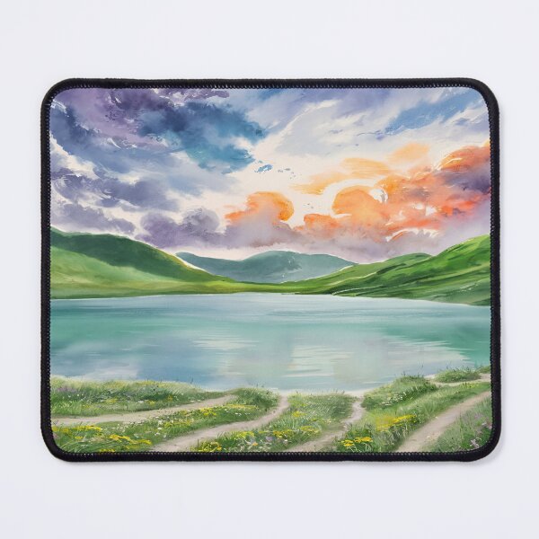 Item preview, Serene Sunset Lake designed and sold by Fashiospice07.