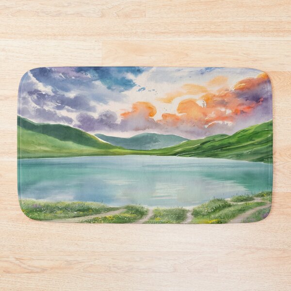 Item preview, Serene Sunset Lake designed and sold by Fashiospice07.