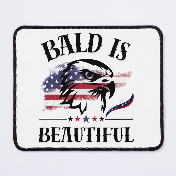 Item preview, Bald Is Beautiful 4th Of July designed and sold by KINGOSTORE ⭐⭐⭐⭐⭐.