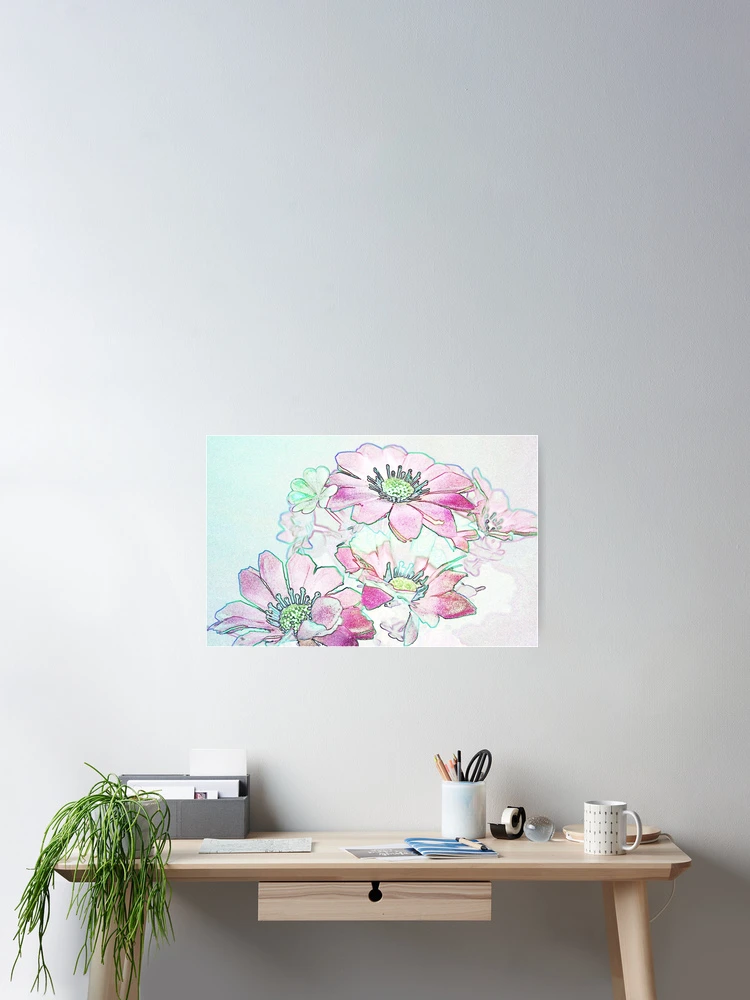 Thumbnail 2 of 3, Poster, FLORES ROSADAS designed and sold by BOLLA67.