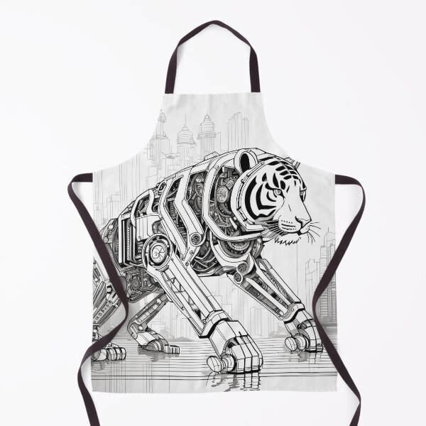 Item preview, Mech Tiger in the City designed and sold by Syrupulse.