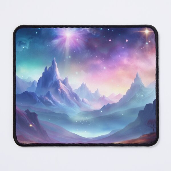Item preview, Mountain View With Shiny Galactic Sky designed and sold by Syrupulse.