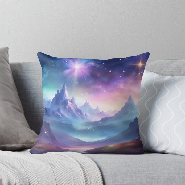 Item preview, Mountain View With Shiny Galactic Sky designed and sold by Syrupulse.