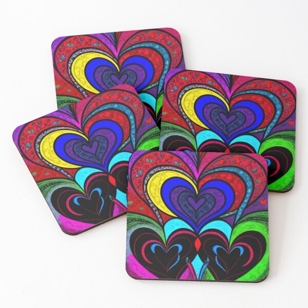 Item preview, Abstract Hearts Art designed and sold by TheDarkWardrobe.