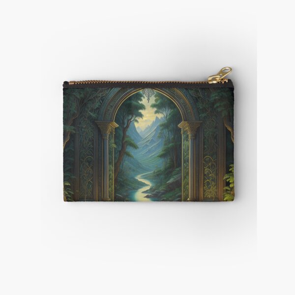 Item preview, Enchanted Forest Pathway Majestic Mountain Landscape designed and sold by EnchantedVista.