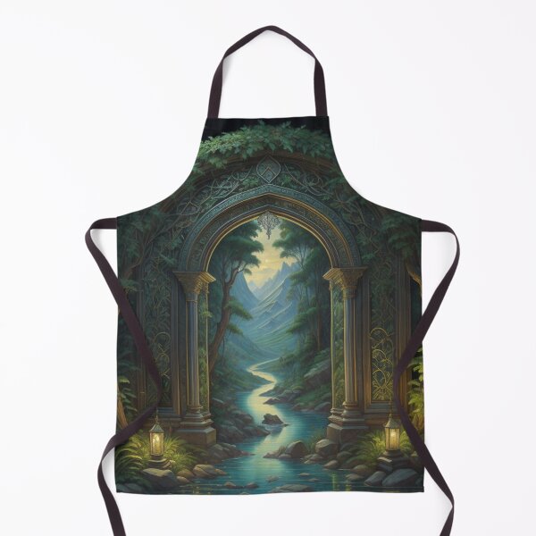 Item preview, Enchanted Forest Pathway Majestic Mountain Landscape designed and sold by EnchantedVista.