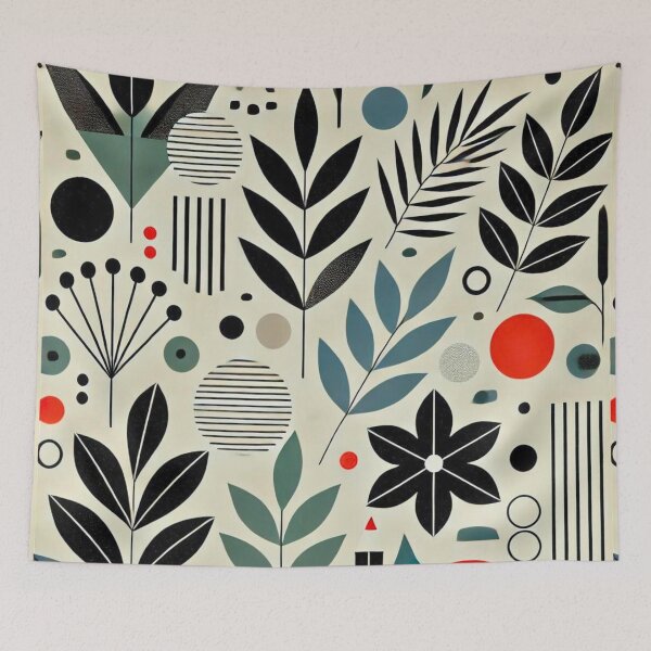 Item preview, Geometric Botanical Pattern - Modern and Minimalist Design designed and sold by Marinaso.