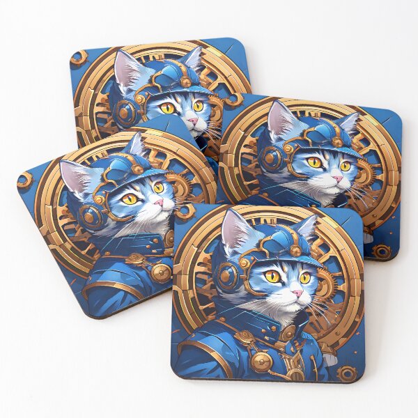 Item preview, Steampunk Cat  designed and sold by ArtsyWishesShop.