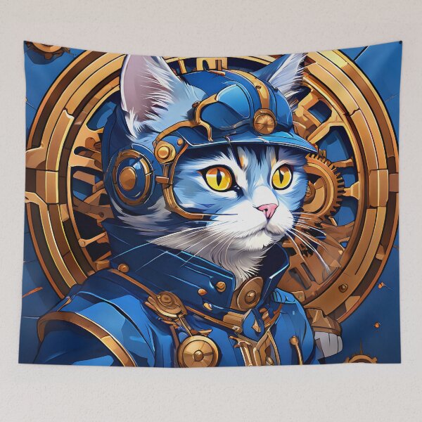 Item preview, Steampunk Cat  designed and sold by ArtsyWishesShop.