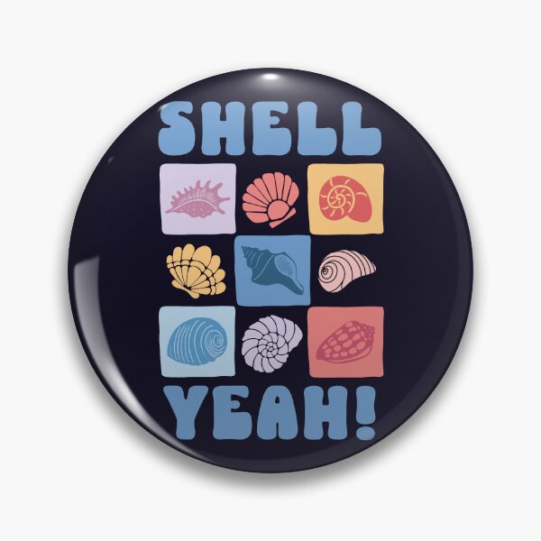 Item preview, Bold, Playful Typography SHELL YEAH! Adorned with Vibrant Shell Illustrations for Ocean Lovers and Beachy Vibes – Funny Beach Pun Design designed and sold by zenturtlemerch.
