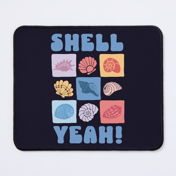 Item preview, Bold, Playful Typography SHELL YEAH! Adorned with Vibrant Shell Illustrations for Ocean Lovers and Beachy Vibes – Funny Beach Pun Design designed and sold by zenturtlemerch.