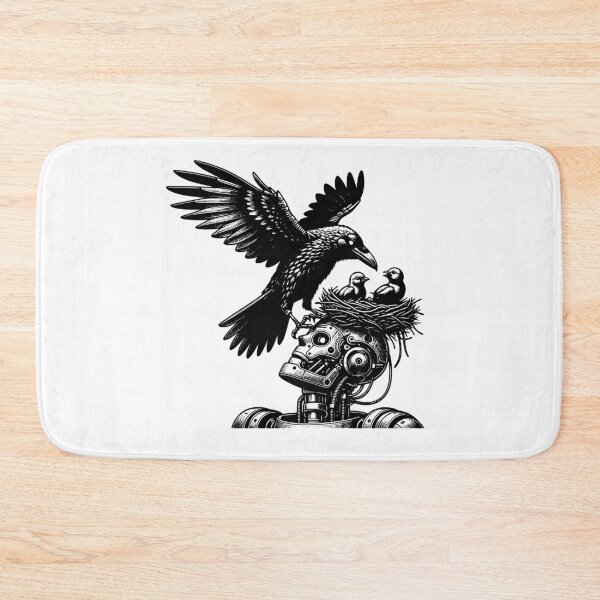 Item preview, Raven Nest - Robot - Nature vs Tech - Gothic Cyber  designed and sold by dreamsagellc.