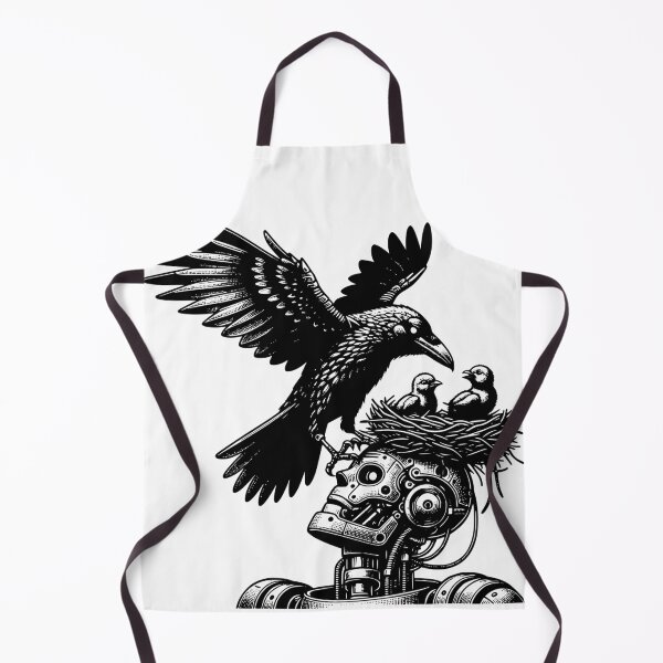 Item preview, Raven Nest - Robot - Nature vs Tech - Gothic Cyber  designed and sold by dreamsagellc.