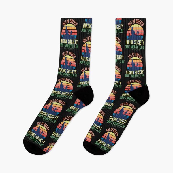 Item preview, Out of Breath Hiking Society Don't Worry I'll Be There In A  designed and sold by MizoX7.