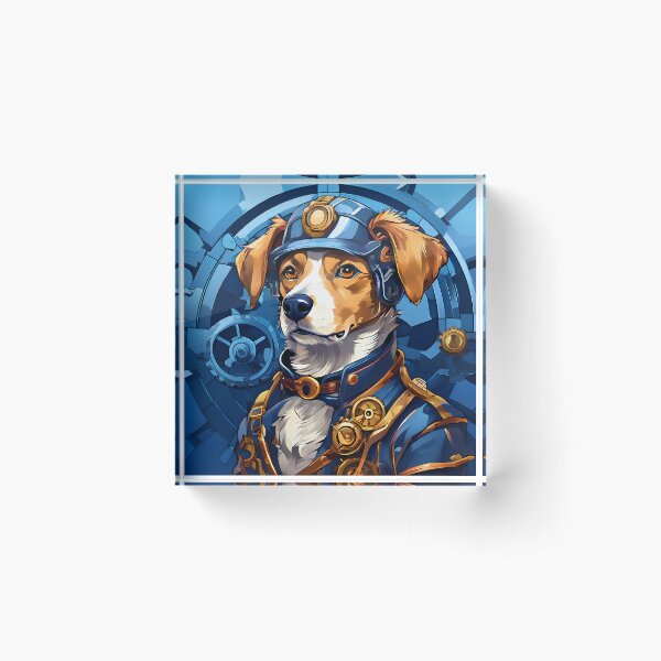 Item preview, Steampunk Canine Engineer designed and sold by ArtsyWishesShop.