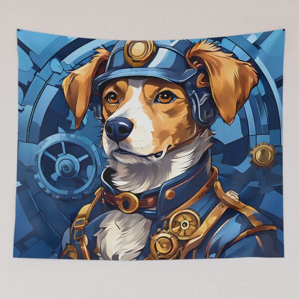 Item preview, Steampunk Canine Engineer designed and sold by ArtsyWishesShop.