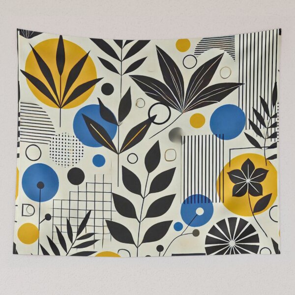 Item preview,  Geometric Botanical Pattern - Modern and Abstract Design designed and sold by Marinaso.