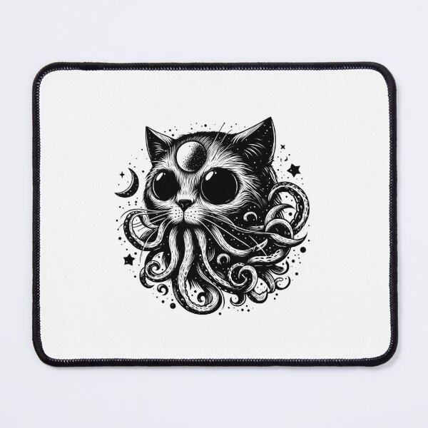 Item preview, Cat Cthulhu monster designed and sold by Emegan Print Art.