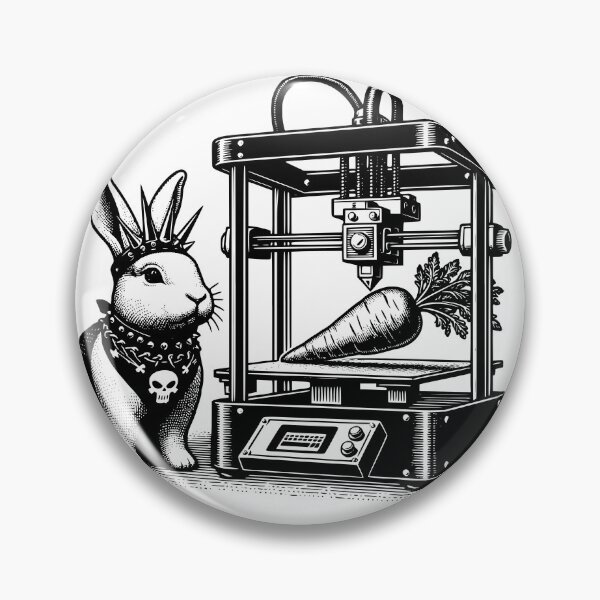 Item preview, Cyber Punk Rock Bunny 3D Printing Carrot designed and sold by dreamsagellc.