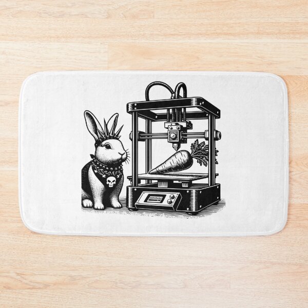 Item preview, Cyber Punk Rock Bunny 3D Printing Carrot designed and sold by dreamsagellc.