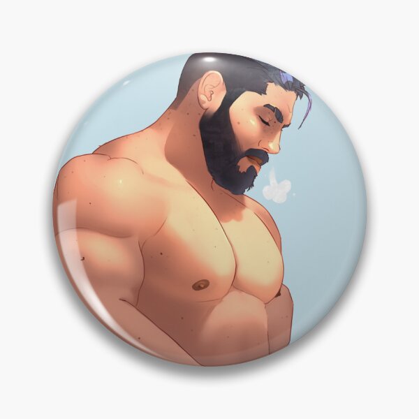 Item preview, Sigh (Muscle man with Black Hair) designed and sold by Logan Gillette.