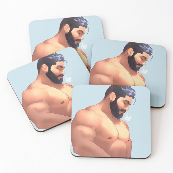 Item preview, Sigh (Muscle man with Black Hair) designed and sold by Logan Gillette.