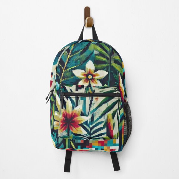 Item preview, Pixelated Tropical Pattern - Modern and Colorful Design designed and sold by Marinaso.