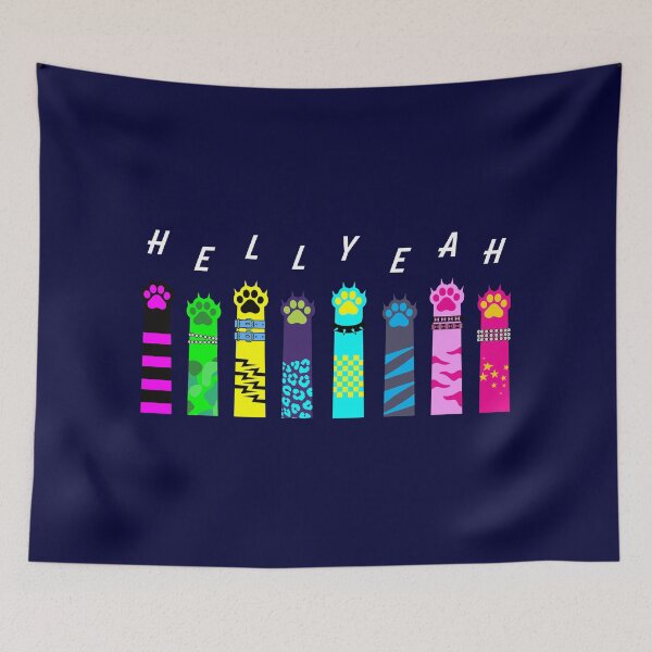 Item preview, Cats Paws Hell Yeah Hands Up Punk designed and sold by OddPopnyc.