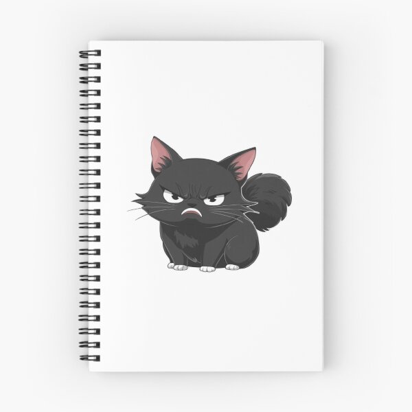 Item preview, Adorable grumpy little black cat designed and sold by GeniOuss.