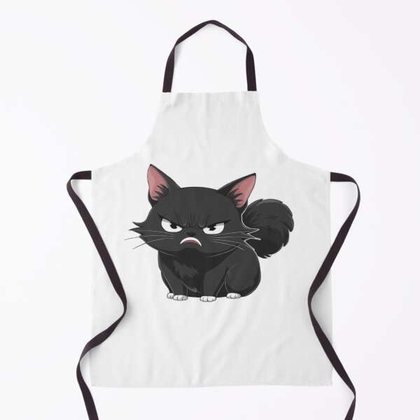 Item preview, Adorable grumpy little black cat designed and sold by GeniOuss.