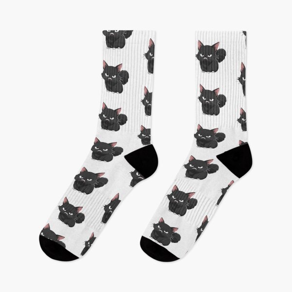 Item preview, Adorable grumpy little black cat designed and sold by GeniOuss.
