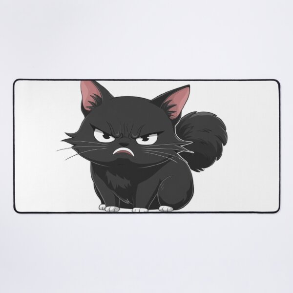 Item preview, Adorable grumpy little black cat designed and sold by GeniOuss.