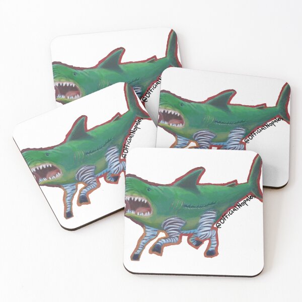Item preview, land shark zebra designed and sold by officialnopales.