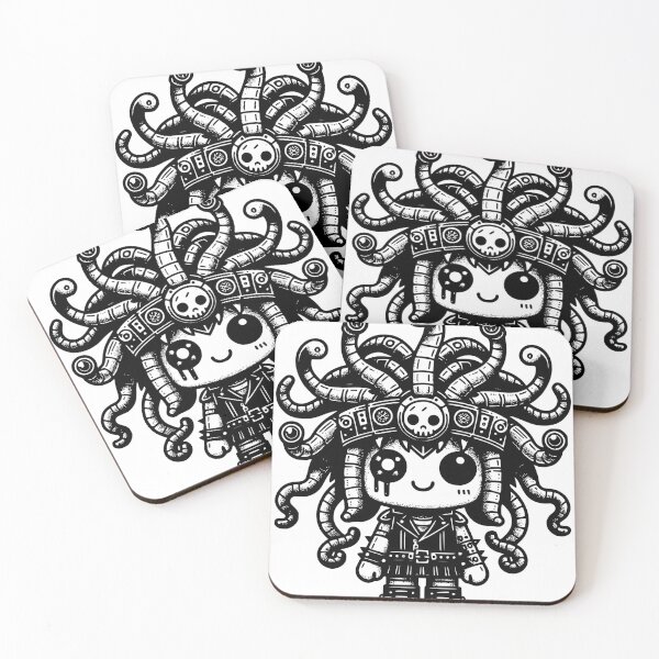 Item preview, Cute Cyber Goth Gore Medusa Etch designed and sold by dreamsagellc.
