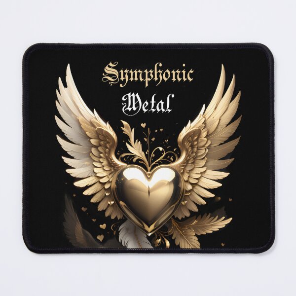 Item preview, Symphonic Metal - Majestic Golden Heart with wings, Heart of Gold. designed and sold by Paladinblanco.