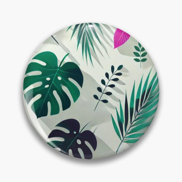 Item preview, Tropical Pattern Green and Pink Leaves - Modern and Colorful Design designed and sold by Marinaso.