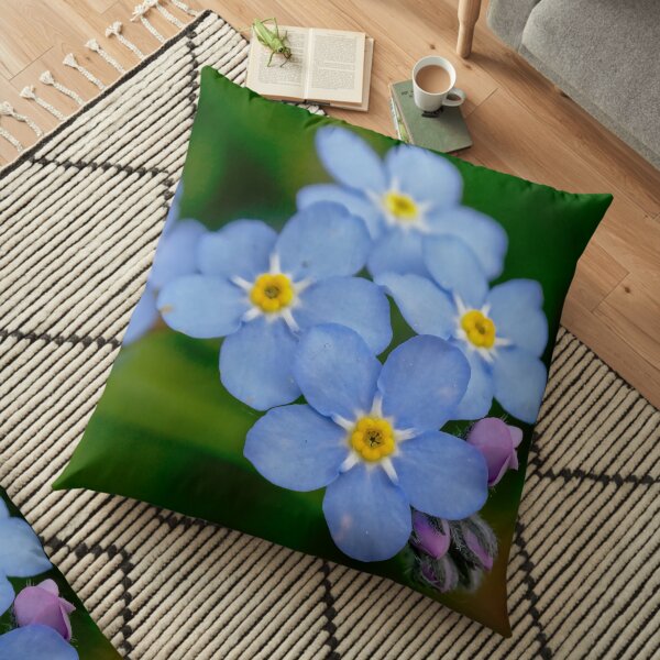 Forget me not Floor Pillow