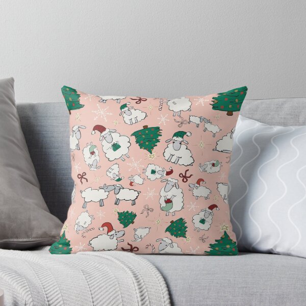 Artikelvorschau, Weihnachtsschaf Rosa entworfen und verkauft von MaggieHDesigns.