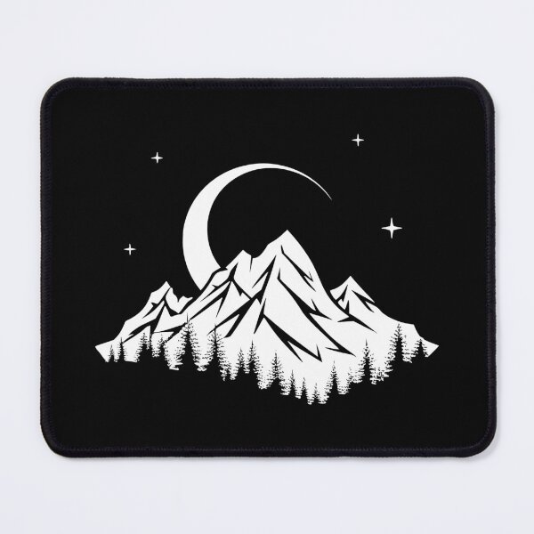 Item preview, forrest mountain, galaxy stars moon mountain designed and sold by PandaKunst.