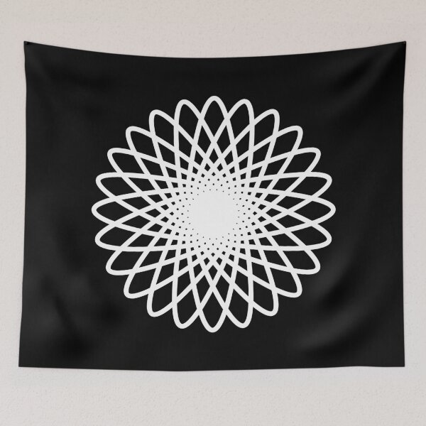 Item preview, Sacred Geometry, Black Swirl, Abstract Flower, Intricate Design designed and sold by Numbers-Art.