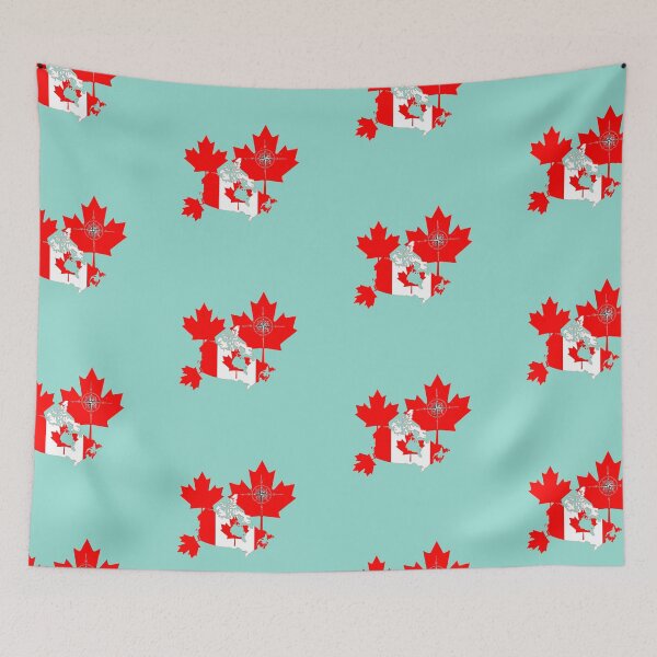 Item preview, Canada Maple Leaf and Canada Map  designed and sold by catchyology.