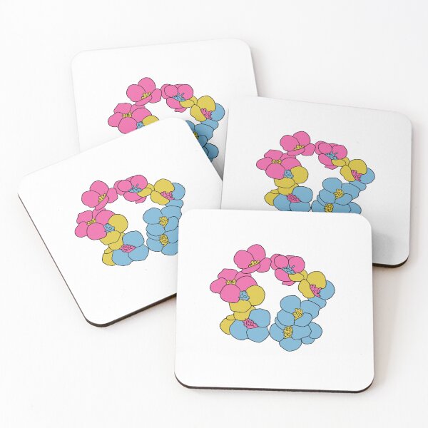 Item preview, Muted Pansexual Pride Flowers designed and sold by Aly's Art Shop.