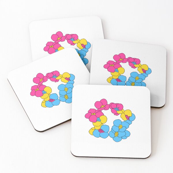 Item preview, Pansexual Pride Flowers designed and sold by Aly's Art Shop.